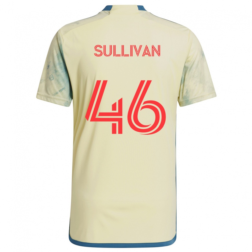 Kandiny Herren Dylan Sullivan #46 Gelb Rot Blau Heimtrikot Trikot 2024/25 T-Shirt Österreich