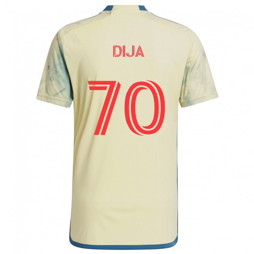 Kandiny Herren Dija #70 Gelb Rot Blau Heimtrikot Trikot 2024/25 T-Shirt Österreich