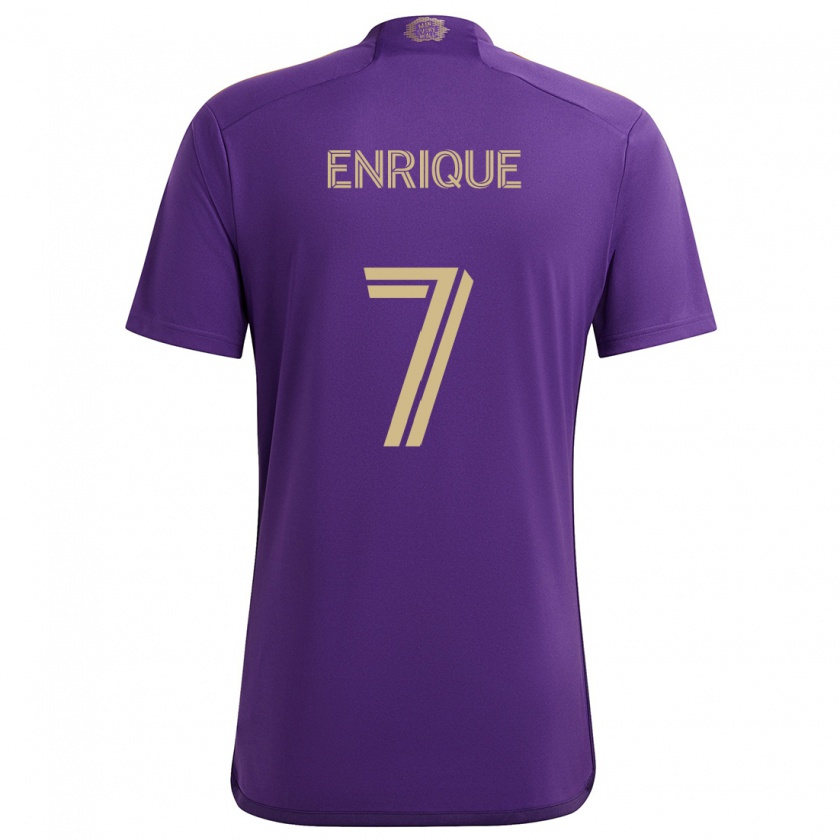 Kandiny Heren Ramiro Enrique #7 Paars Geel Thuisshirt Thuistenue 2024/25 T-Shirt België