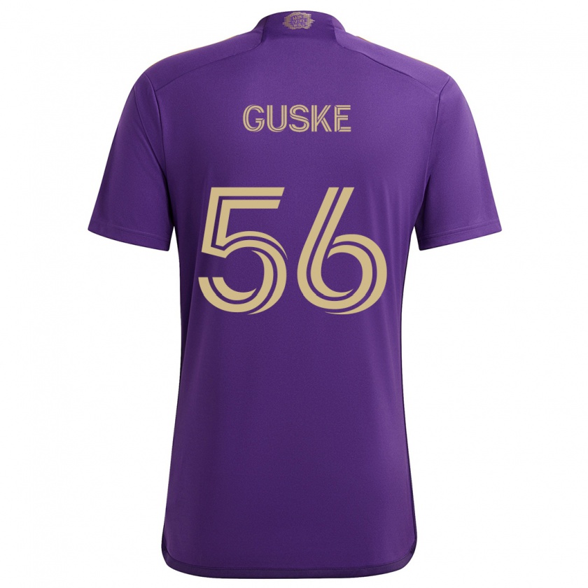 Kandiny Heren Colin Guske #56 Paars Geel Thuisshirt Thuistenue 2024/25 T-Shirt België