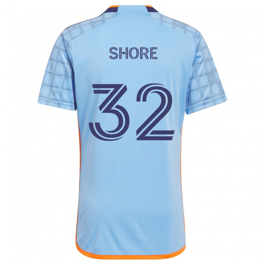 Kandiny Hombre Camiseta Jonathan Shore #32 Azul Naranja 1ª Equipación 2024/25 La Camisa