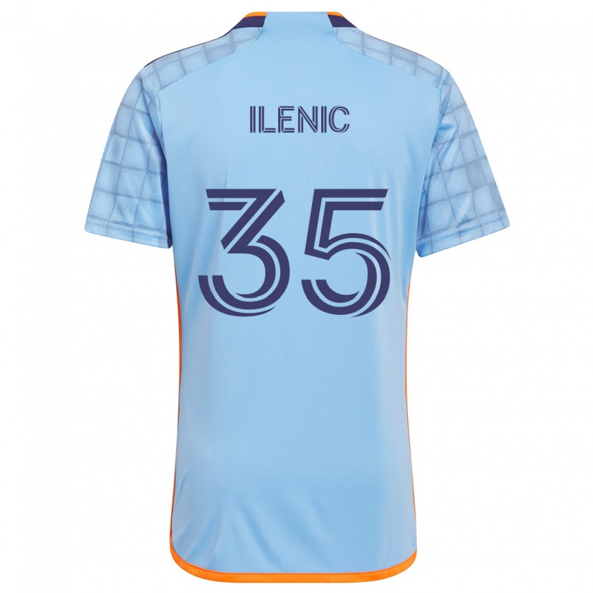 Kandiny Herren Mitja Ilenic #35 Blau Orange Heimtrikot Trikot 2024/25 T-Shirt Österreich