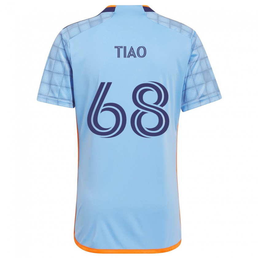 Kandiny Uomo Maglia Christopher Tiao #68 Blu Arancione Kit Gara Home 2024/25 Maglietta