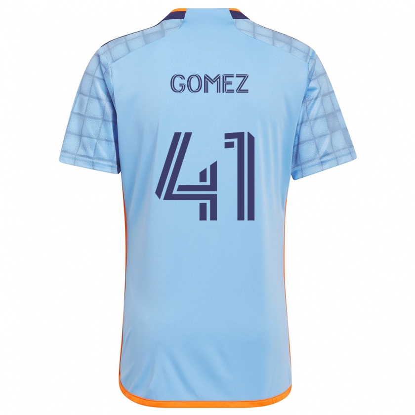 Kandiny Hombre Camiseta Julián Gómez #41 Azul Naranja 1ª Equipación 2024/25 La Camisa