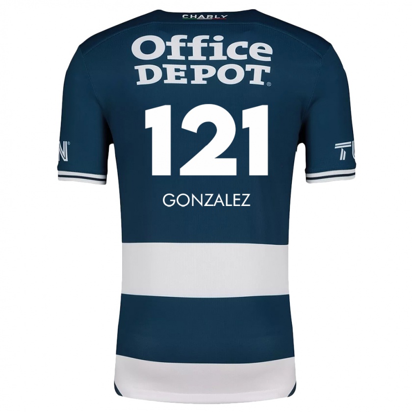 Kandiny Heren Cristian González #121 Blauw Wit Thuisshirt Thuistenue 2024/25 T-Shirt