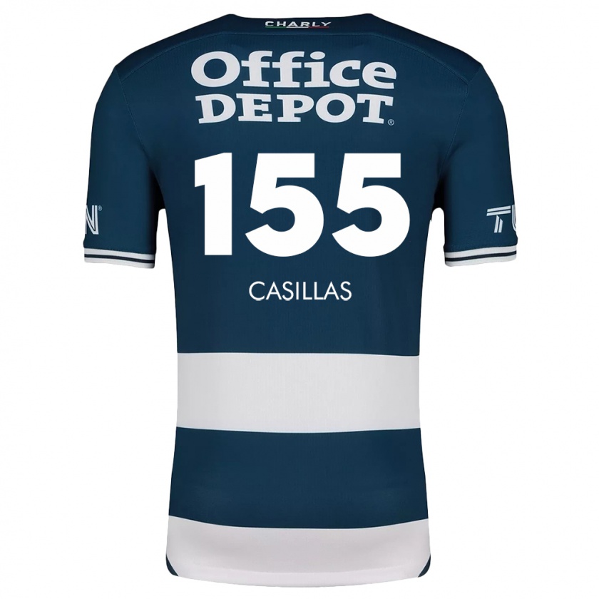 Kandiny Uomo Maglia Johan Casillas #155 Blu Bianco Kit Gara Home 2024/25 Maglietta