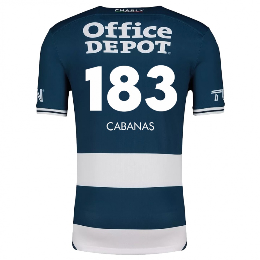 Kandiny Heren Mauricio Cabañas #183 Blauw Wit Thuisshirt Thuistenue 2024/25 T-Shirt