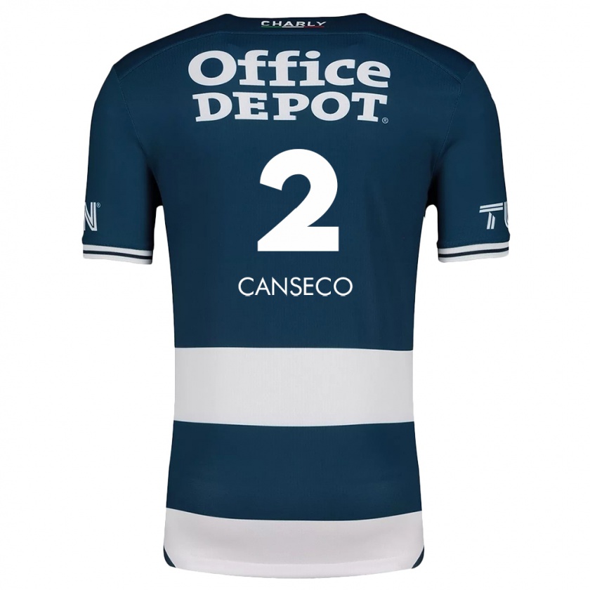 Kandiny Uomo Maglia Fernanda Canseco #2 Blu Bianco Kit Gara Home 2024/25 Maglietta