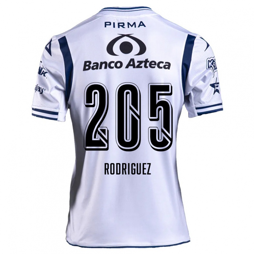 Kandiny Hombre Camiseta Alberto Rodríguez #205 Blanco Azul Marino 1ª Equipación 2024/25 La Camisa