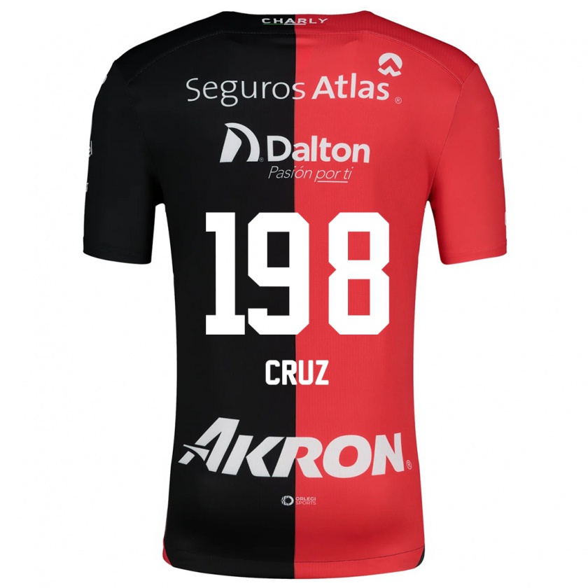 Kandiny Heren Carlos Cruz #198 Rood Zwart Thuisshirt Thuistenue 2024/25 T-Shirt België