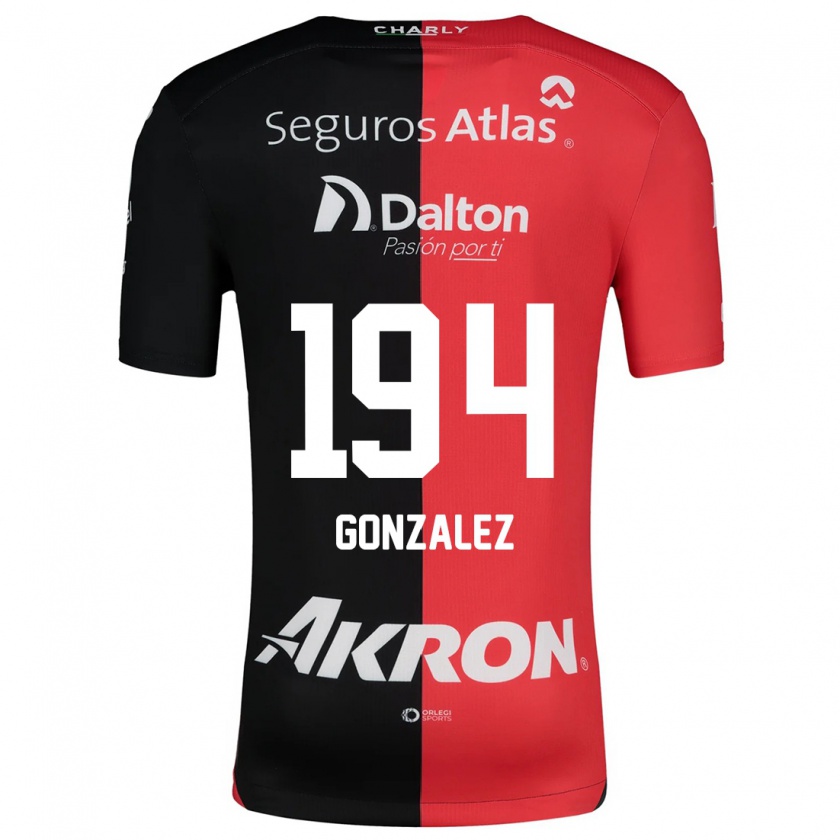 Kandiny Heren Andrés González #194 Rood Zwart Thuisshirt Thuistenue 2024/25 T-Shirt België