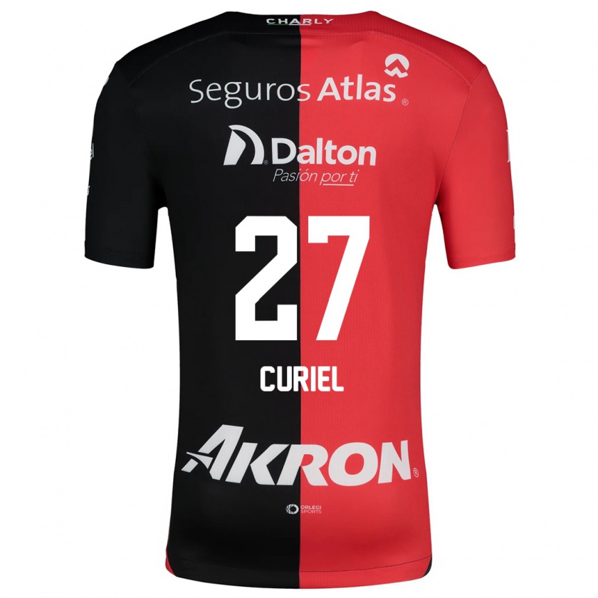 Kandiny Hombre Camiseta Alexa Curiel #27 Negro Rojo 1ª Equipación 2024/25 La Camisa