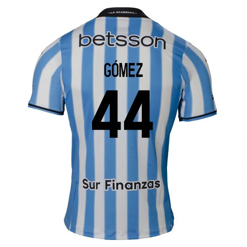 Kandiny Hombre Camiseta Francisco Gómez #44 Azul Blanco Negro 1ª Equipación 2024/25 La Camisa