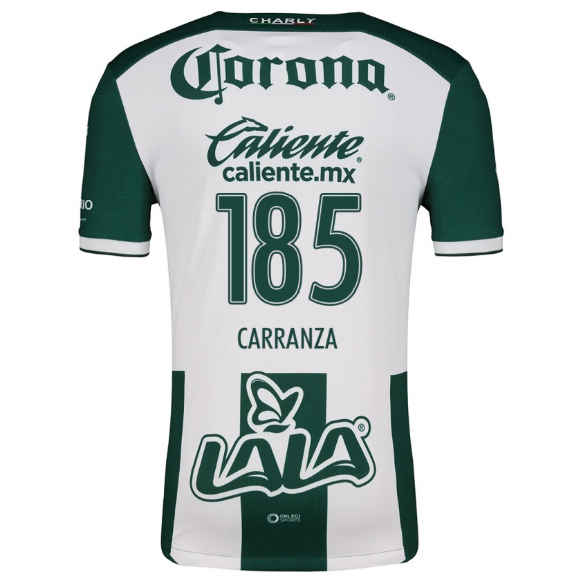 Kandiny Uomo Maglia Héctor Carranza #185 Verde Bianco Kit Gara Home 2024/25 Maglietta