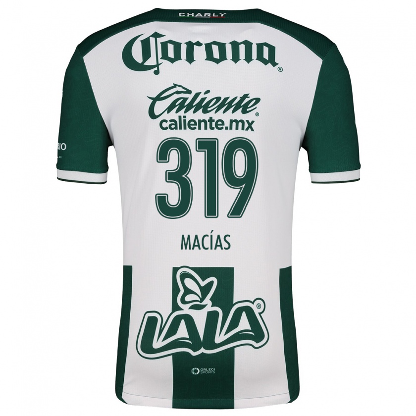 Kandiny Uomo Maglia Jesús Macías #319 Verde Bianco Kit Gara Home 2024/25 Maglietta