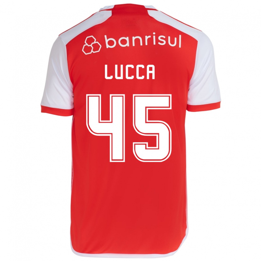 Kandiny Hombre Camiseta Lucca #45 Rojo Blanco 1ª Equipación 2024/25 La Camisa México