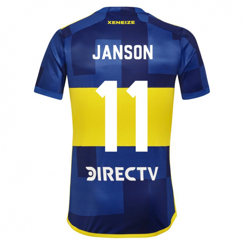 Kandiny Heren Lucas Janson #11 Blauw Geel Thuisshirt Thuistenue 2024/25 T-Shirt