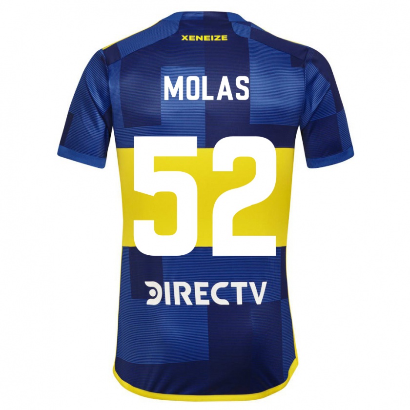 Kandiny Hombre Camiseta Walter Molas #52 Azul Amarillo 1ª Equipación 2024/25 La Camisa México