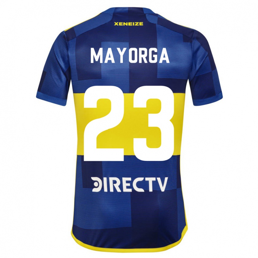 Kandiny Hombre Camiseta Miriam Mayorga #23 Azul Amarillo 1ª Equipación 2024/25 La Camisa México