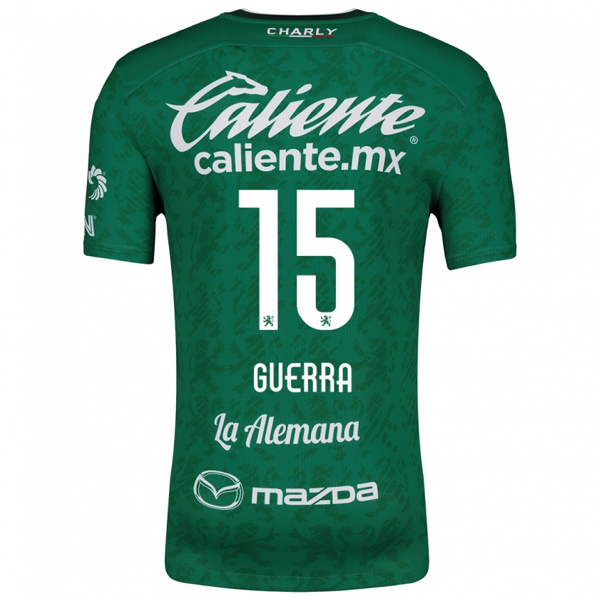 Kandiny Heren Edgar Guerra #15 Groen Wit Thuisshirt Thuistenue 2024/25 T-Shirt België