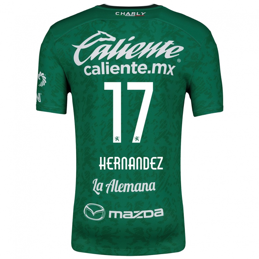 Kandiny Heren Daniel Hernández #17 Groen Wit Thuisshirt Thuistenue 2024/25 T-Shirt België