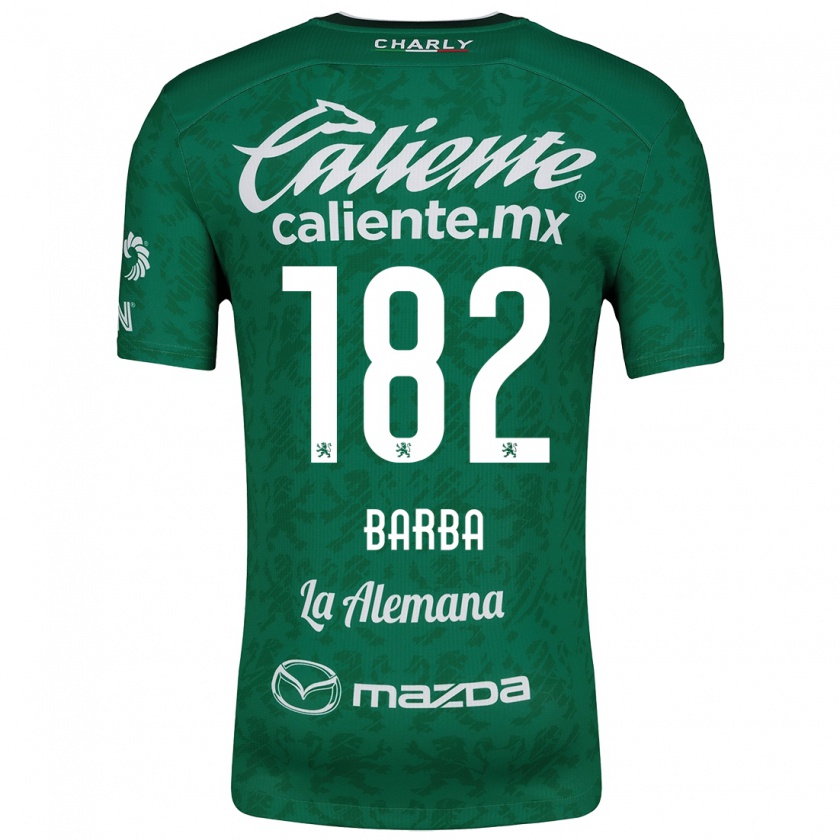 Kandiny Heren Austin Barba #182 Groen Wit Thuisshirt Thuistenue 2024/25 T-Shirt België