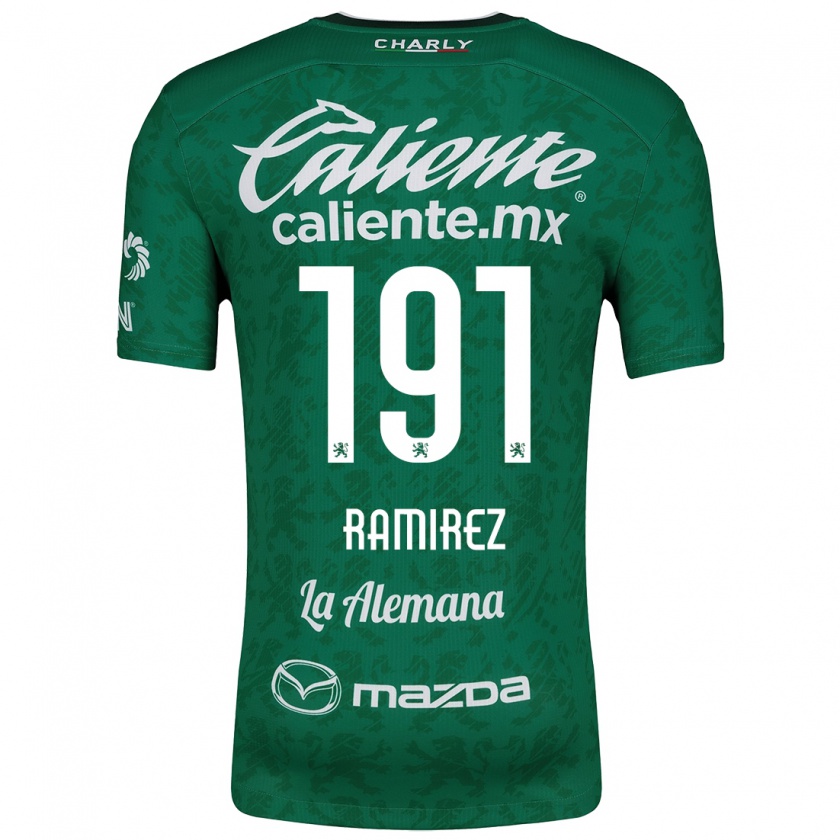 Kandiny Heren Ian Ramírez #191 Groen Wit Thuisshirt Thuistenue 2024/25 T-Shirt België