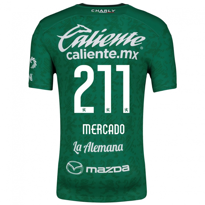 Kandiny Heren Diego Mercado #211 Groen Wit Thuisshirt Thuistenue 2024/25 T-Shirt