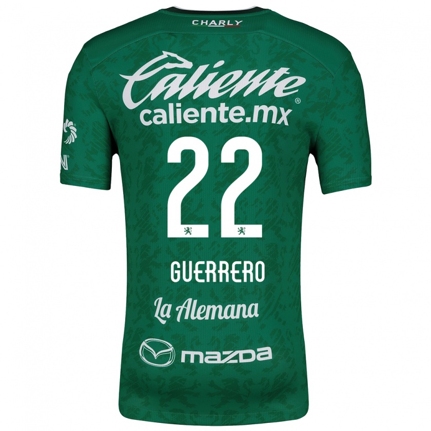 Kandiny Heren África Guerrero #22 Groen Wit Thuisshirt Thuistenue 2024/25 T-Shirt België