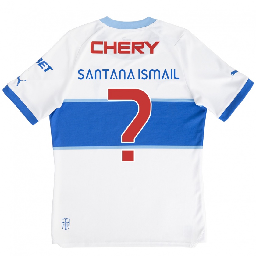 Kandiny Herren Benjamin Santana Ismail #0 Weiß Blau Heimtrikot Trikot 2024/25 T-Shirt Österreich