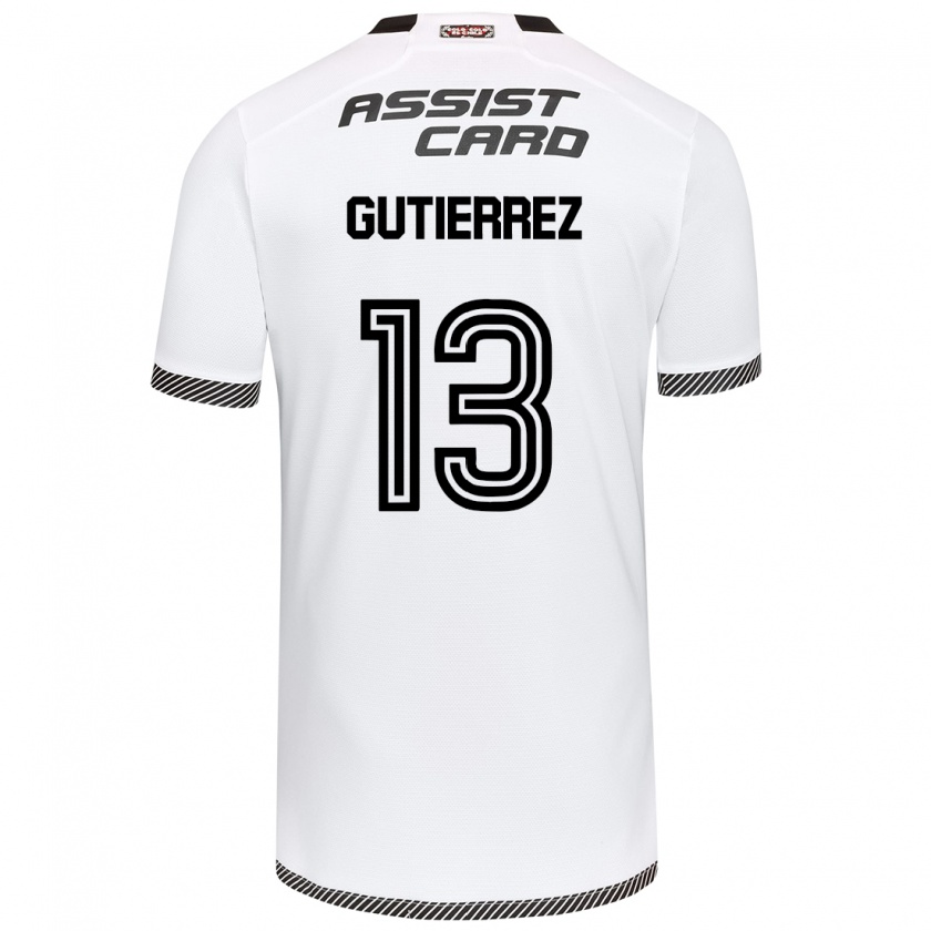 Kandiny Uomo Maglia Bruno Gutiérrez #13 Bianco Nero Kit Gara Home 2024/25 Maglietta