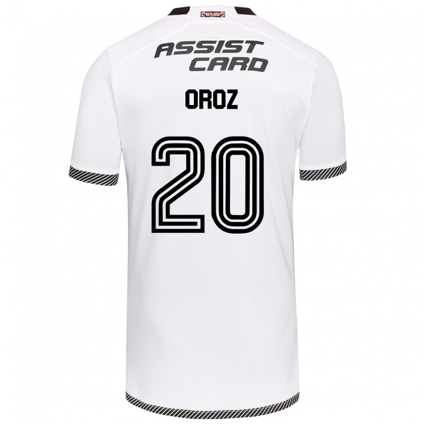 Kandiny Uomo Maglia Alexander Oroz #20 Bianco Nero Kit Gara Home 2024/25 Maglietta