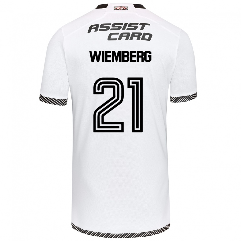 Kandiny Herren Erick Wiemberg #21 Weiß Schwarz Heimtrikot Trikot 2024/25 T-Shirt Österreich