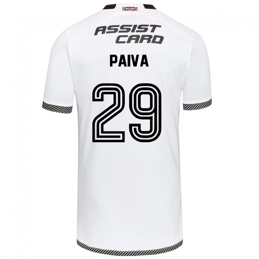 Kandiny Uomo Maglia Guillermo Paiva #29 Bianco Nero Kit Gara Home 2024/25 Maglietta