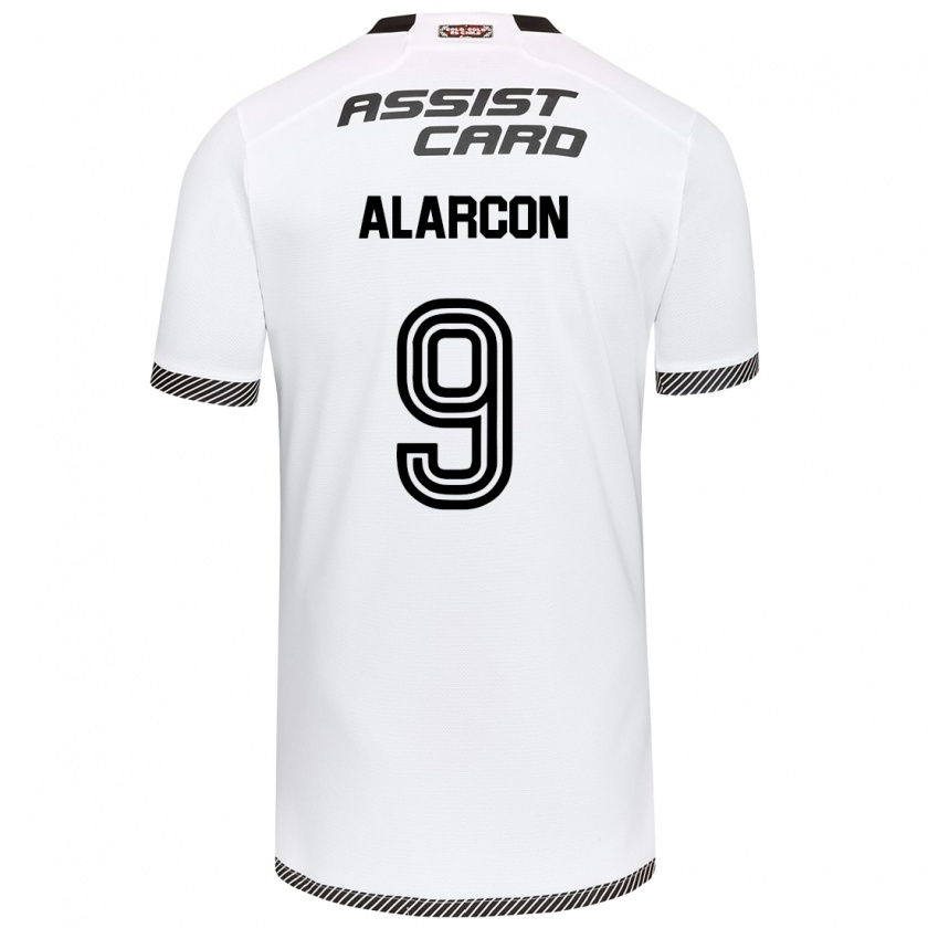 Kandiny Uomo Maglia Cristian Alarcón #9 Bianco Nero Kit Gara Home 2024/25 Maglietta