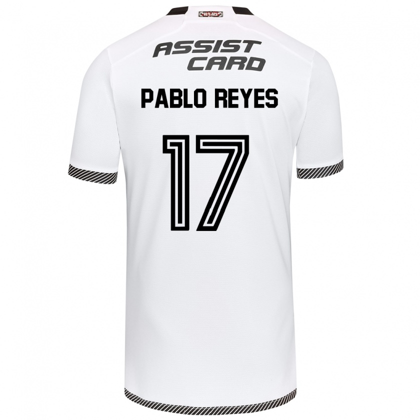 Kandiny Uomo Maglia Juan Pablo Reyes #17 Bianco Nero Kit Gara Home 2024/25 Maglietta