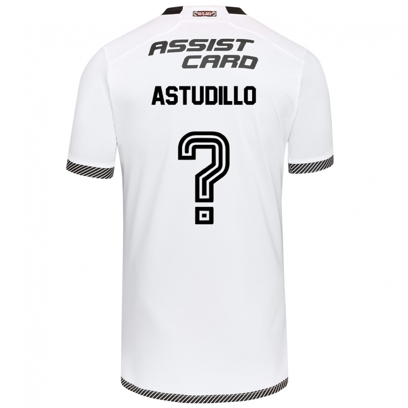 Kandiny Uomo Maglia Jerall Astudillo #0 Bianco Nero Kit Gara Home 2024/25 Maglietta