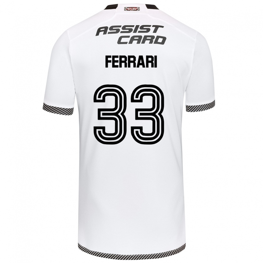 Kandiny Uomo Maglia Matías Ferrari #33 Bianco Nero Kit Gara Home 2024/25 Maglietta