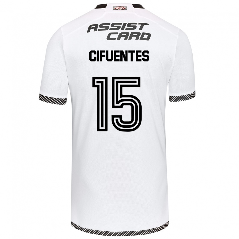 Kandiny Heren Anaís Cifuentes #15 Wit Zwart Thuisshirt Thuistenue 2024/25 T-Shirt België