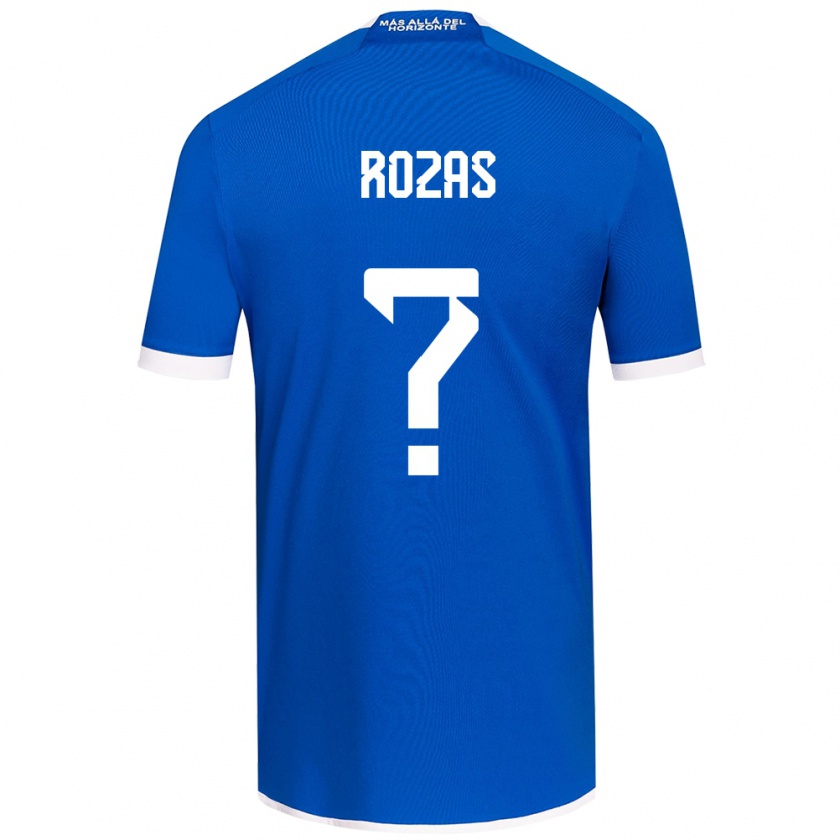 Kandiny Hombre Camiseta Sergio Rozas #0 Azul Blanco 1ª Equipación 2024/25 La Camisa