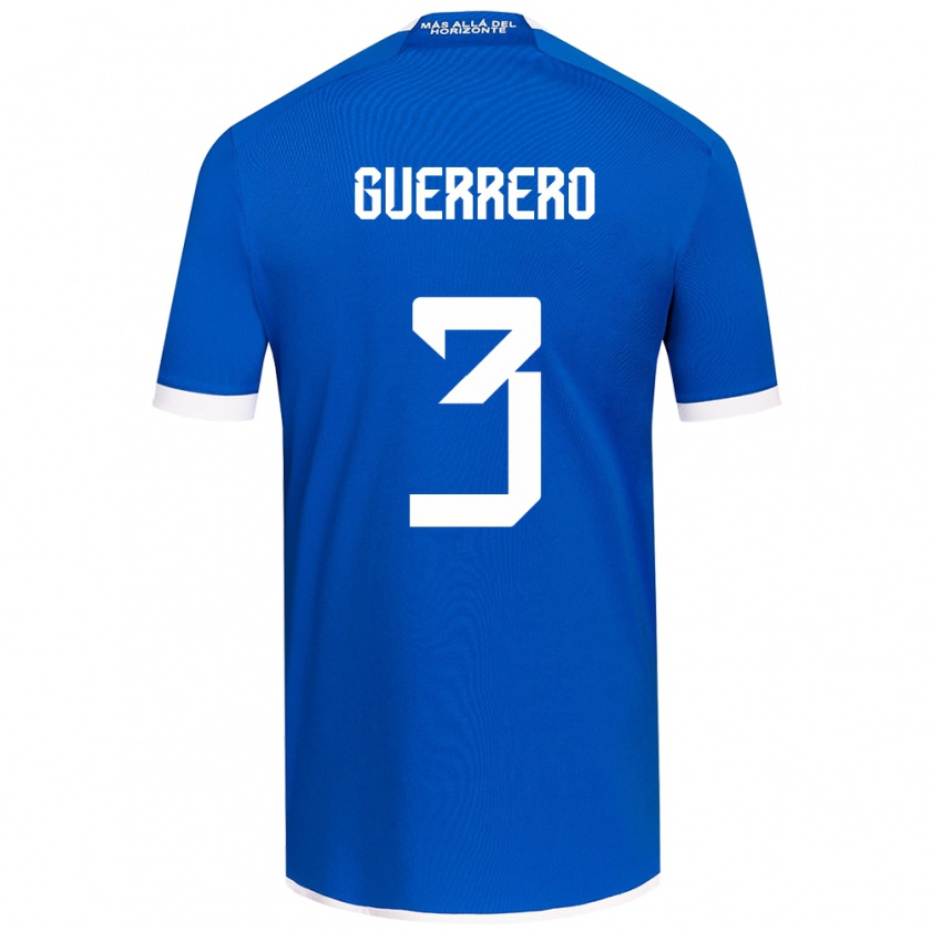 Kandiny Hombre Camiseta Carla Guerrero #3 Azul Blanco 1ª Equipación 2024/25 La Camisa