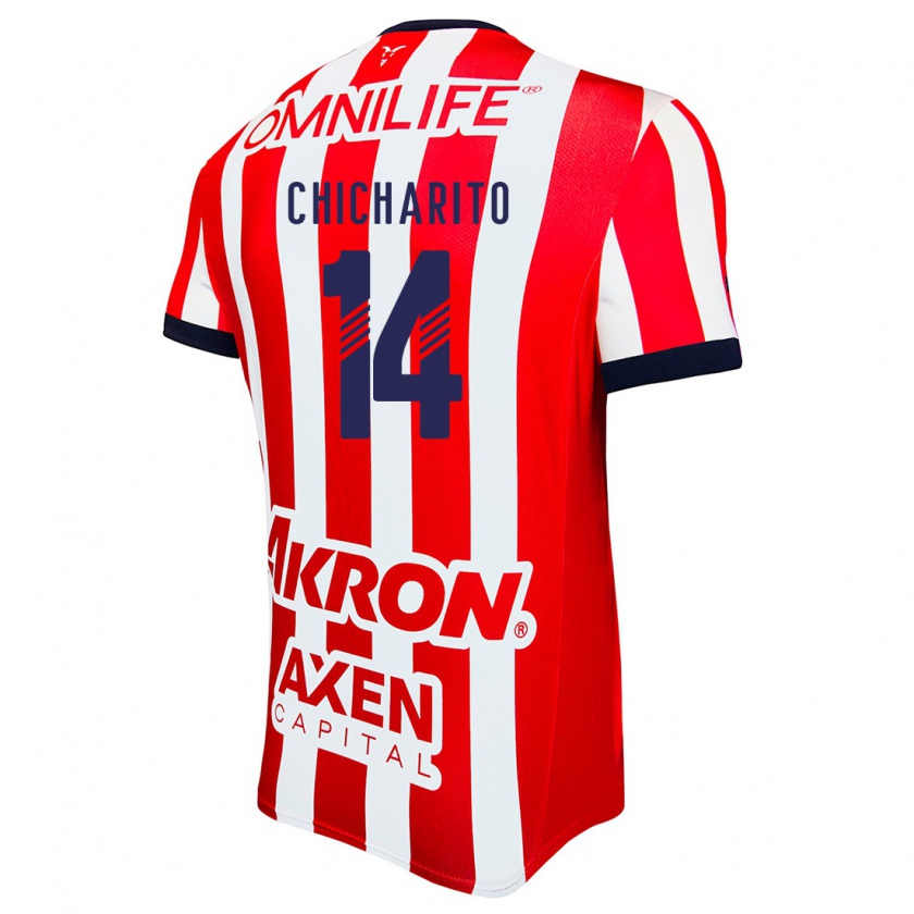 Kandiny Heren Chicharito #14 Rood Wit Blauw Thuisshirt Thuistenue 2024/25 T-Shirt België