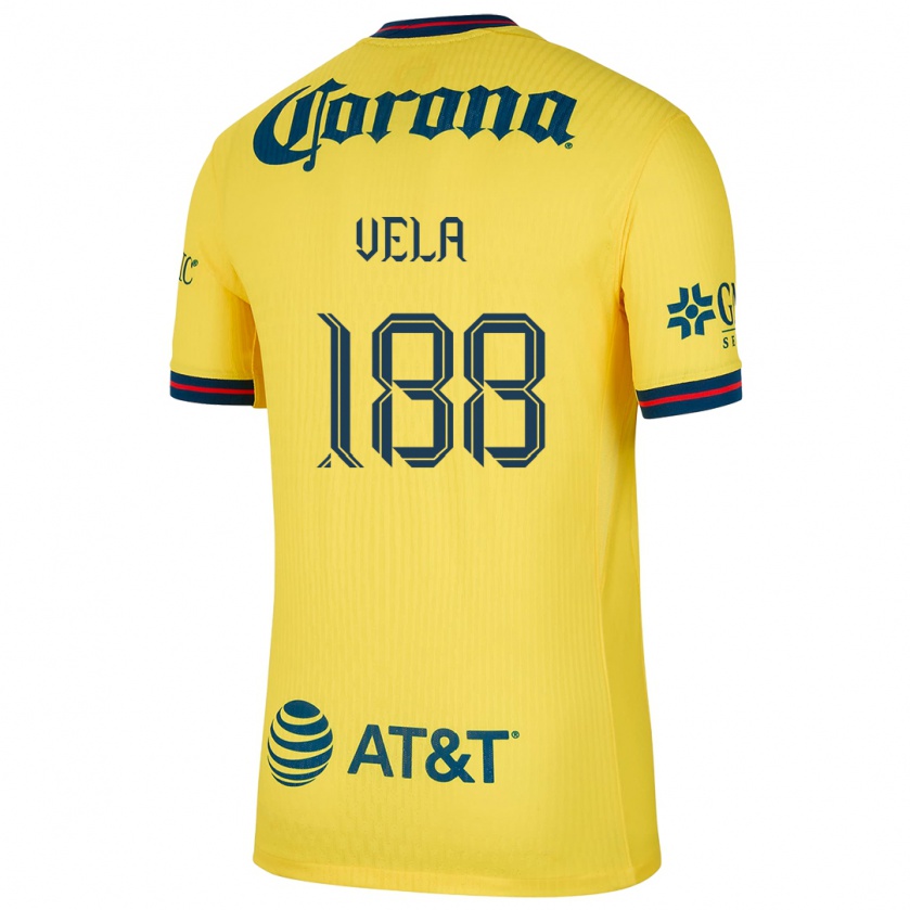 Kandiny Uomo Maglia Christo Vela #188 Giallo Blu Kit Gara Home 2024/25 Maglietta