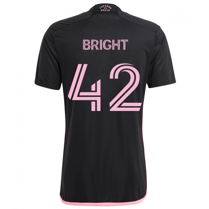 Kandiny Hombre Camiseta Yannick Bright #42 Negro 2ª Equipación 2024/25 La Camisa