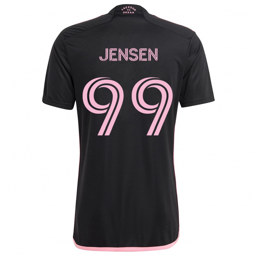 Kandiny Uomo Maglia Cole Jensen #99 Nero Kit Gara Away 2024/25 Maglietta