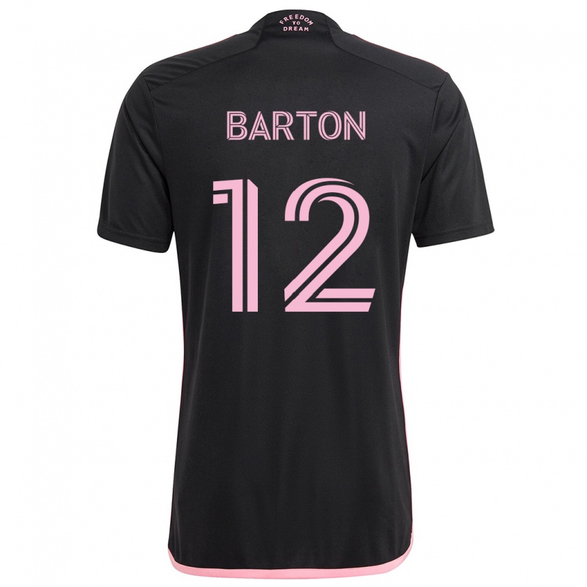 Kandiny Heren Tye Barton #12 Zwart Uitshirt Uittenue 2024/25 T-Shirt