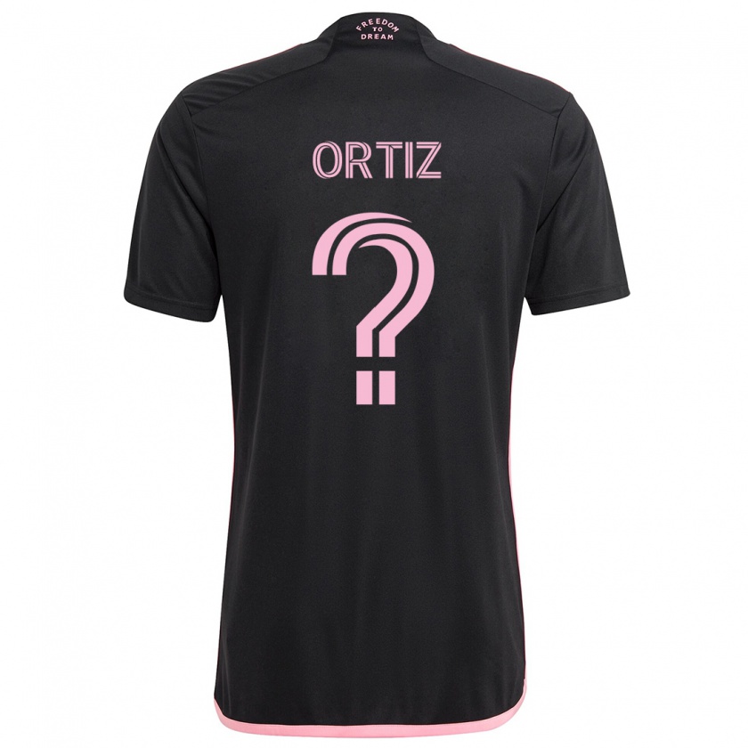 Kandiny Heren Cristian Ortiz #0 Zwart Uitshirt Uittenue 2024/25 T-Shirt