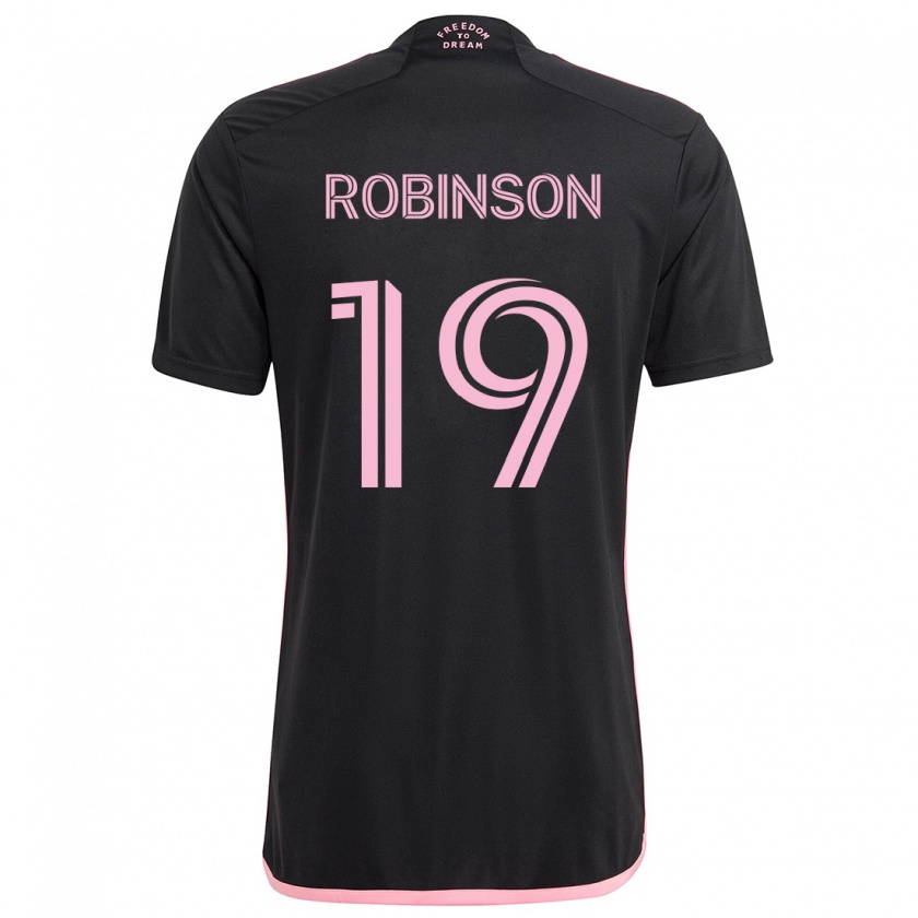 Kandiny Uomo Maglia Robbie Robinson #19 Nero Kit Gara Away 2024/25 Maglietta