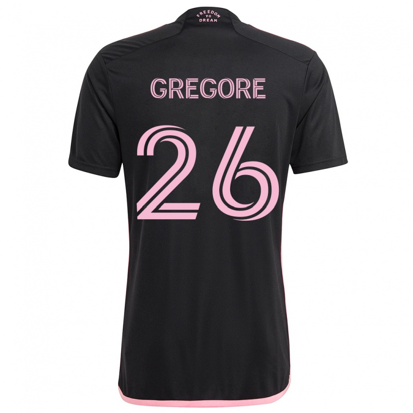 Kandiny Herren Gregore #26 Schwarz Auswärtstrikot Trikot 2024/25 T-Shirt Österreich