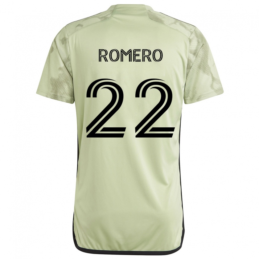 Kandiny Heren Abraham Romero #22 Licht Groen Uitshirt Uittenue 2024/25 T-Shirt België